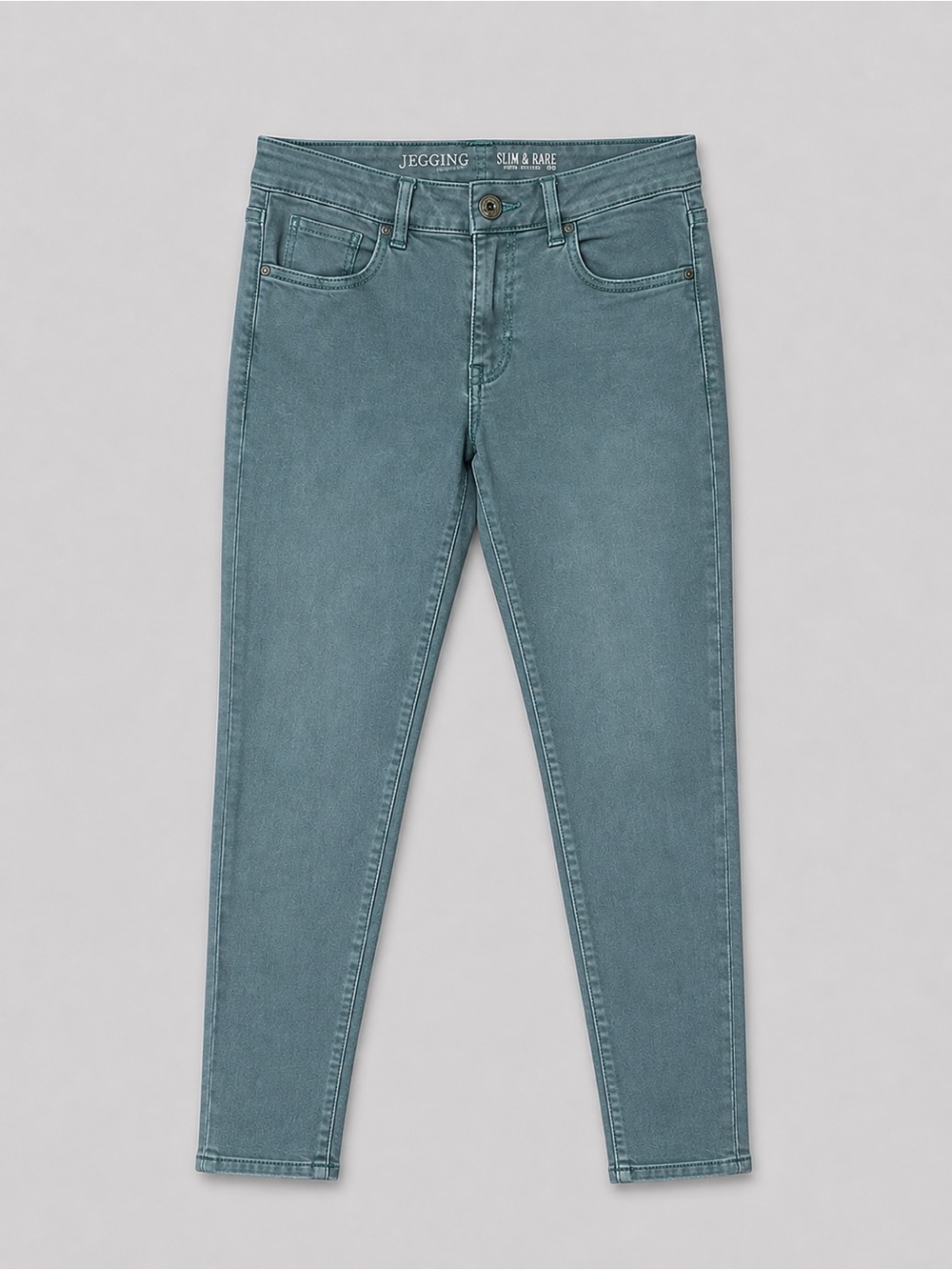 American Eagle Womens Jeans Jeggings Size 6 Festival Retro Green Low Rise